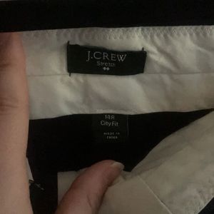 Navy blue J. CREW stretch dress pant.